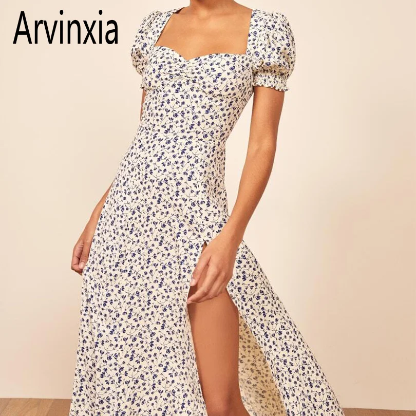 Arvinxia ZA Sexy Floral Printed Split Square Neck Woman Dress Casual Bodycon Beach Dresses New Short Sleeves Streetwear Vestidos
Arvinxia ZA Sexy Floral Printed Split Square Neck Woman Dress Casual Bodycon Beach Dresses New Short Sleeves Streetwear Vestidos
