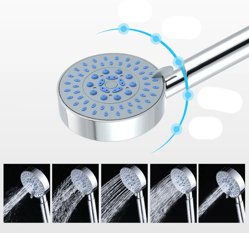 Shower Head Multiple spray modes Rain Shower Nozzle Chrome-plated Shower Sprinkler 5 Modes Water Saving ABS
Shower Head Multiple spray modes Rain Shower Nozzle Chrome-plated Shower Sprinkler 5 Modes Water Saving ABS