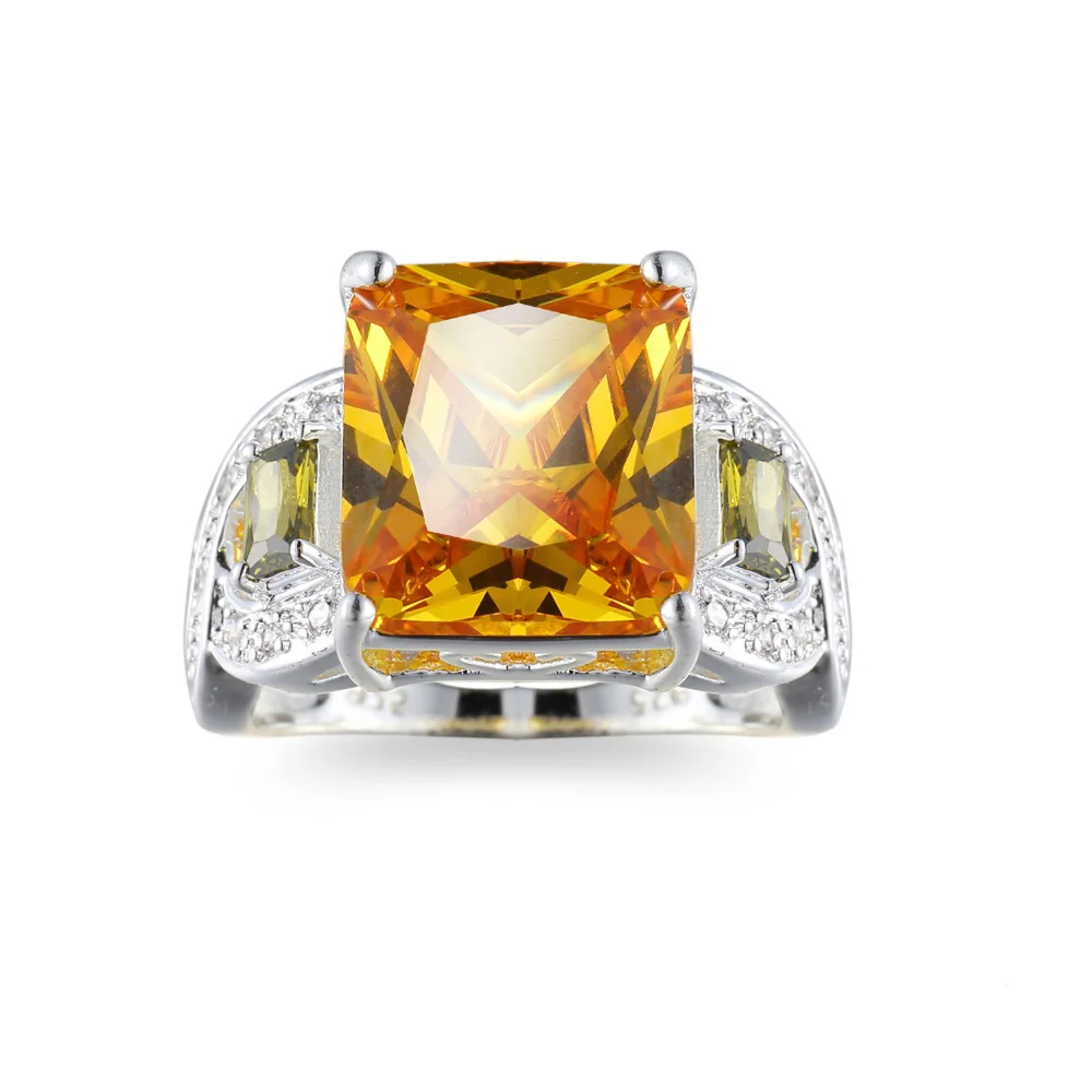 Fashion 925 sterling silver AAA+ yellow CZ crystal Rings For Women Female Cubic Zirconia Ring Finger 2019 Plata Fine Jewelry
Fashion 925 sterling silver AAA+ yellow CZ crystal Rings For Women Female Cubic Zirconia Ring Finger 2019 Plata Fine Jewelry