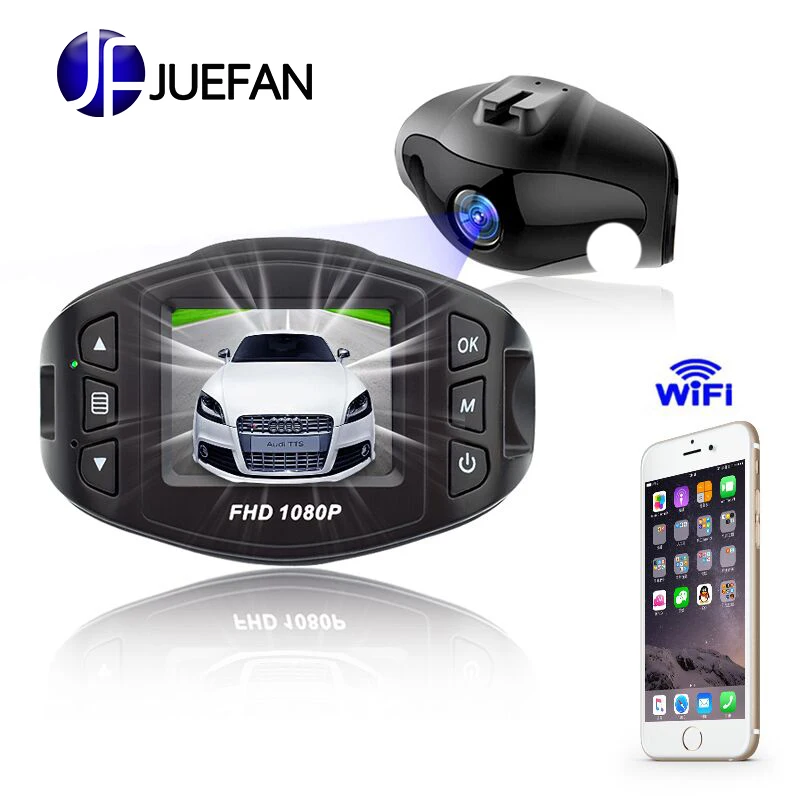 JUEFAN видеорегистратор Novatek 96658 Автомобильный Full HD 1080P WIFI камера для автомобиля