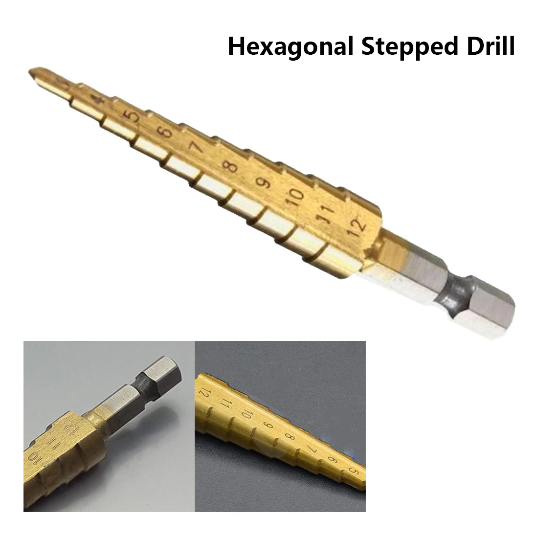 1pcs/lot Titanium Step Drill Bits 3-12mm HSS Power Tools HSS Wood Metal Drilling PCB CNC Router Mill Machine Parts
1pcs/lot Titanium Step Drill Bits 3-12mm HSS Power Tools HSS Wood Metal Drilling PCB CNC Router Mill Machine Parts