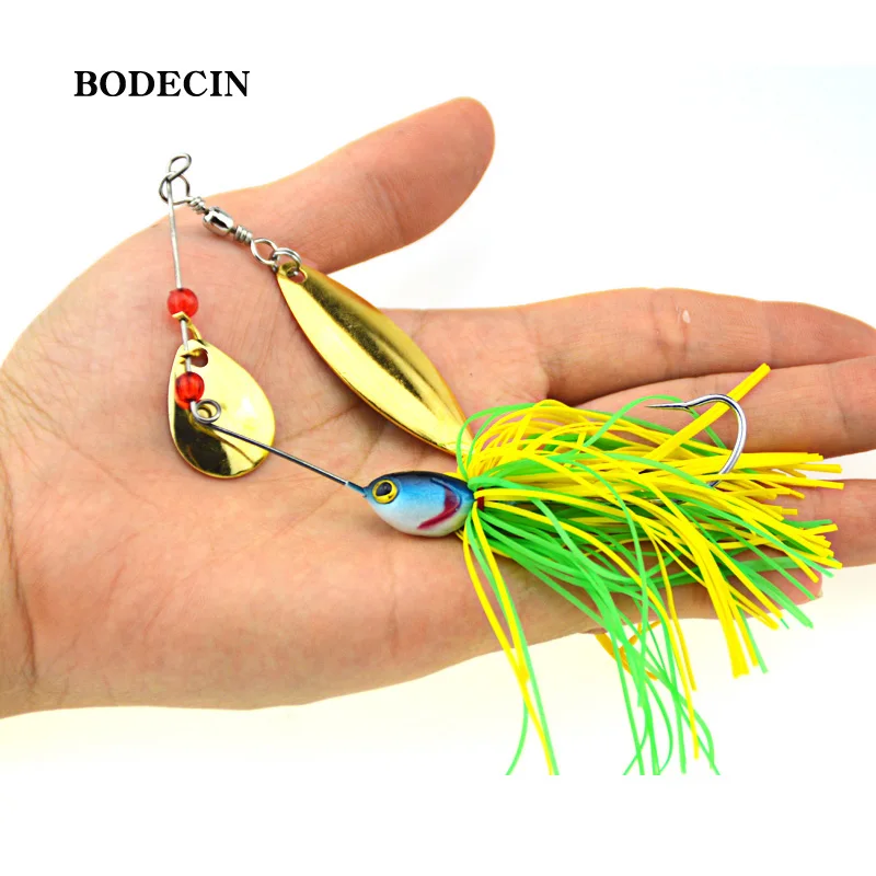 1PS Fishing Lure Wobblers Lures Wobbler Spinners Spoon Bait For Pike Peche Tackle All Artificial Baits Metal Sequins Spinnerbait (2)