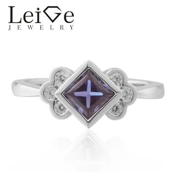 Leige Jewelry Alexandrite Ring Princess Cut Wedding Engagement Rings For Woman Sterling Sliver 925 Fine Jewelry June Birthstone
Leige Jewelry Alexandrite Ring Princess Cut Wedding Engagement Rings For Woman Sterling Sliver 925 Fine Jewelry June Birthstone