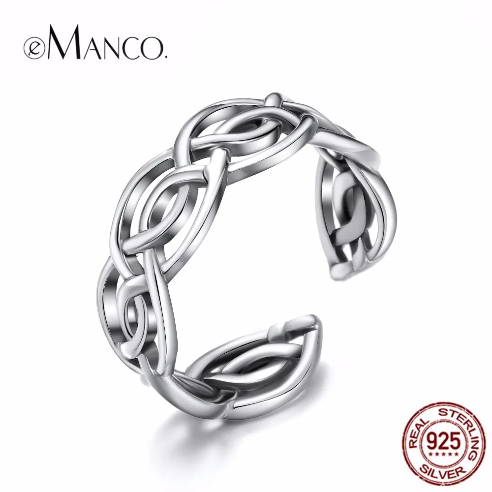 eManco Women 925 Silver Minimalist Small Weave Shape Cute Ring Romantic Trendy Accessories New Arrivals Jewelry
eManco Women 925 Silver Minimalist Small Weave Shape Cute Ring Romantic Trendy Accessories New Arrivals Jewelry
