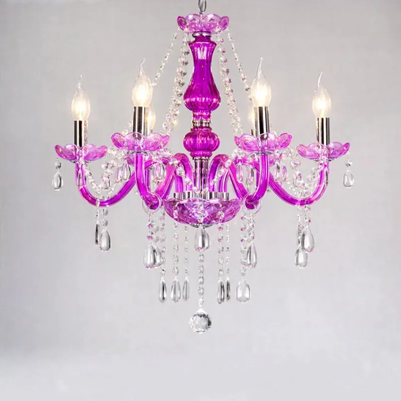Blue Purple Modern Chandelier Lustre Crystal Chandeliers 6 8 10 Arms Lustres De Cristal Chandelier LED Without Lampshade
Blue Purple Modern Chandelier Lustre Crystal Chandeliers 6 8 10 Arms Lustres De Cristal Chandelier LED Without Lampshade
