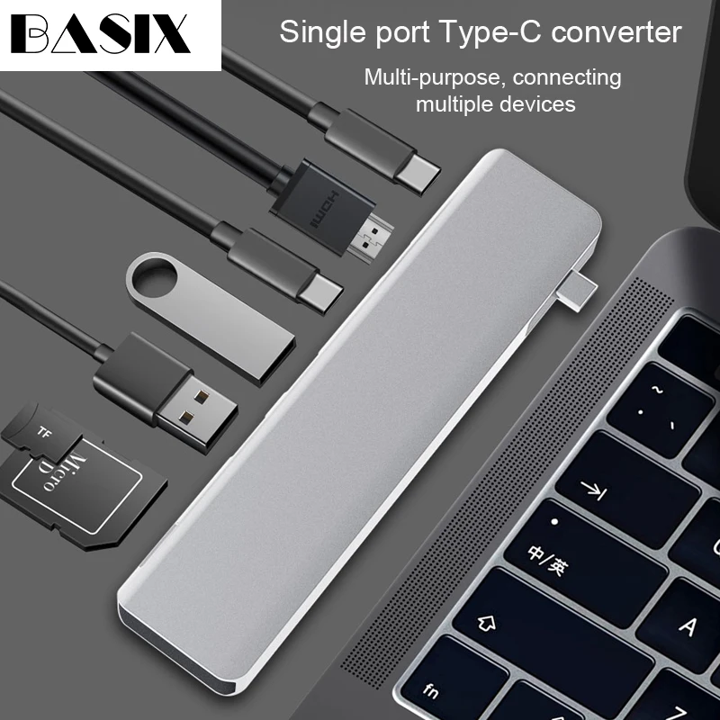 Basix USB C HUB to HDMI Type-C HUB To Hdmi USB 3.0 Thunderbolt 3 Card Reader For Macbook 2018 mate20 P30 glaxy S9 S10 USB C HUB
Basix USB C HUB to HDMI Type-C HUB To Hdmi USB 3.0 Thunderbolt 3 Card Reader For Macbook 2018 mate20 P30 glaxy S9 S10 USB C HUB