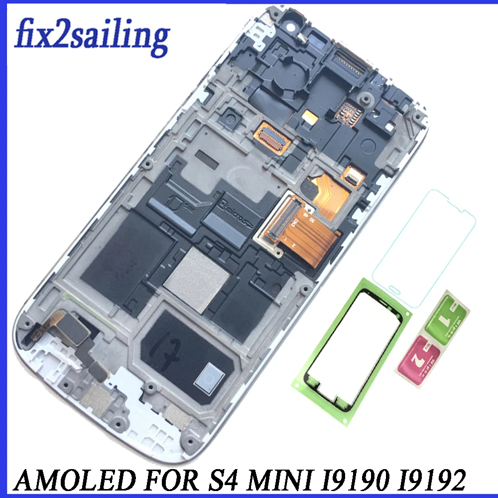 Super AMOLED Lcd Display For Samsung Galaxy S4 Mini I9190 I9192 I9195 LCD Screen Replacement Digitizer Assembly with frame
Super AMOLED Lcd Display For Samsung Galaxy S4 Mini I9190 I9192 I9195 LCD Screen Replacement Digitizer Assembly with frame