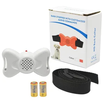 Adjustable Vibration Bark Collar dog training Bow Knot Shape Humane Anti Bark Control Training Collar No Pain No Harm Wholesale 
Adjustable Vibration Bark Collar dog training Bow Knot Shape Humane Anti Bark Control Training Collar No Pain No Harm Wholesale