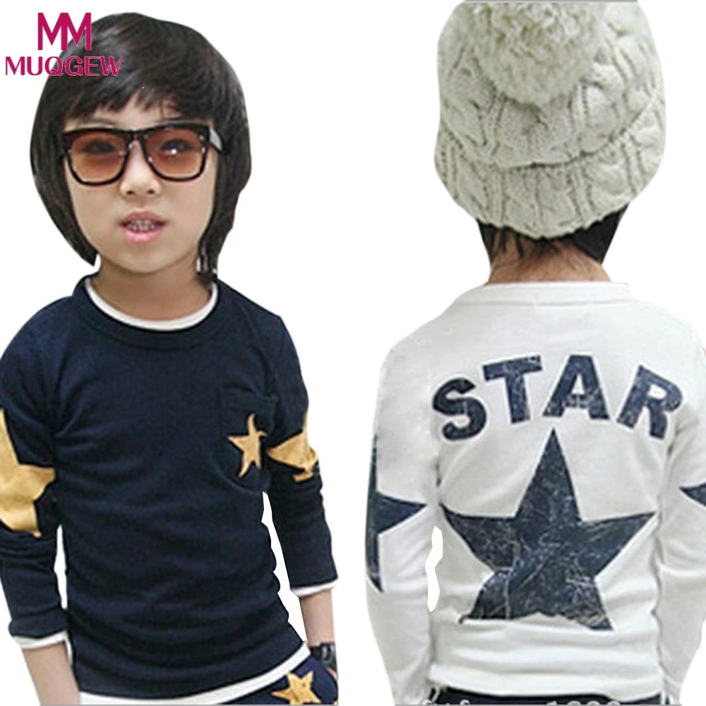 2018 Fashion Kids Boy Toddler Baby Shirts Star Pattern Printed Long Sleeve Tops T-shirt Spring Children Outfits Clothing
2018 Fashion Kids Boy Toddler Baby Shirts Star Pattern Printed Long Sleeve Tops T-shirt Spring Children Outfits Clothing