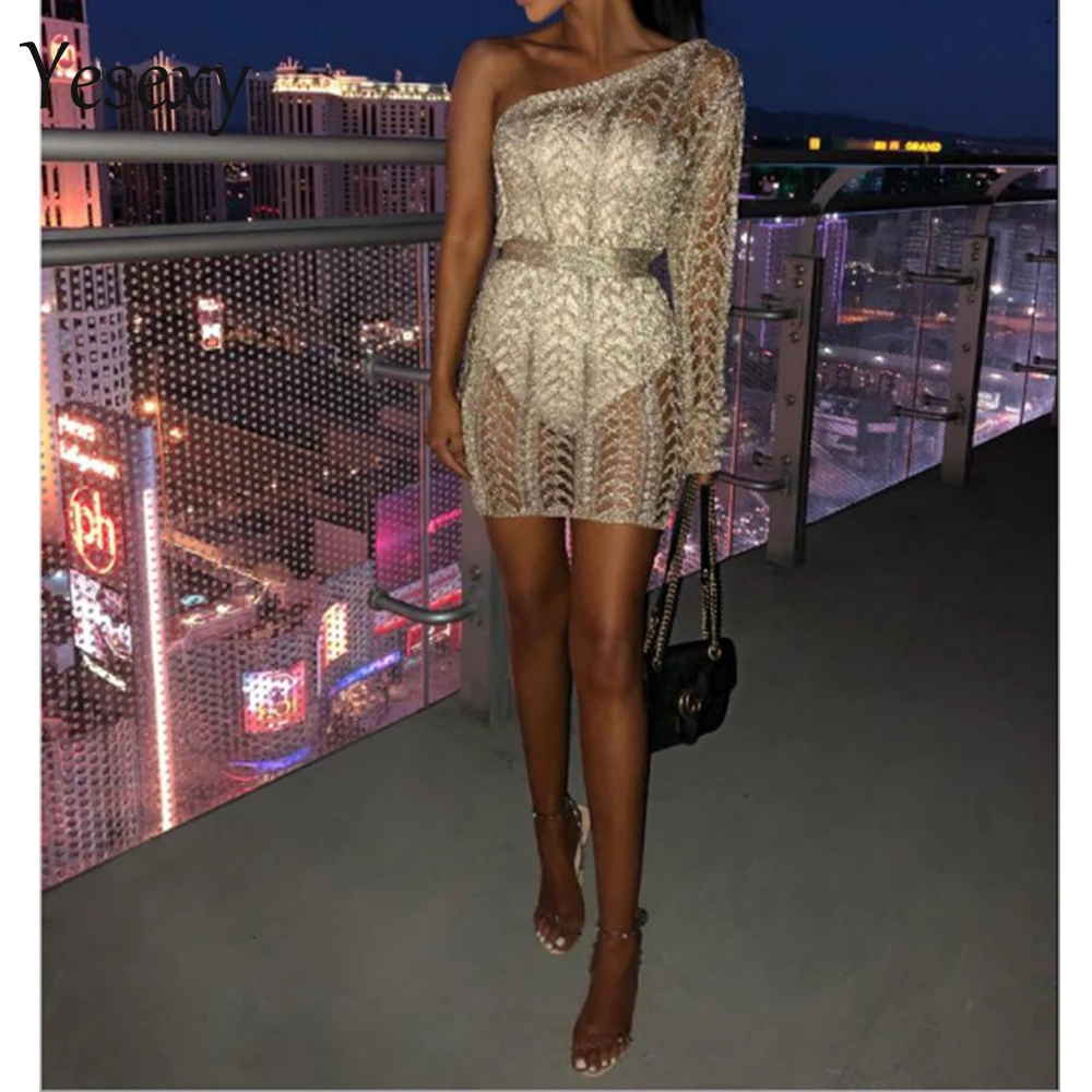 Yesexy 2019 Women Sexy One Shoulder Irregular Neck Dress Female Hollow Out Bodycon Party Dress VR0026
Yesexy 2019 Women Sexy One Shoulder Irregular Neck Dress Female Hollow Out Bodycon Party Dress VR0026