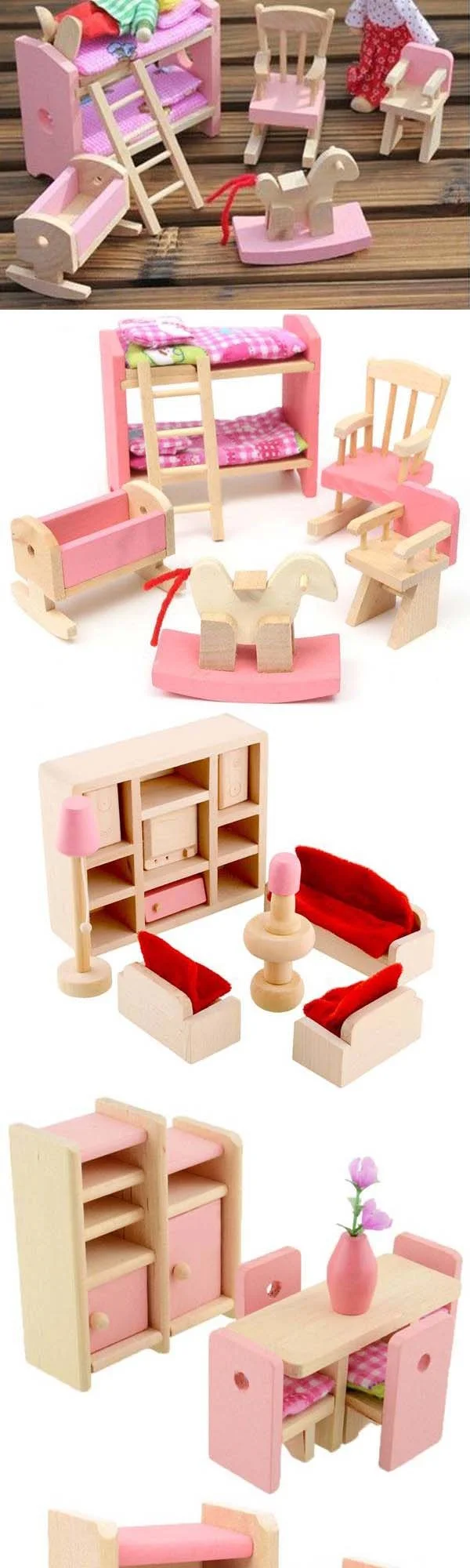 chad valley wooden dolls house furniture