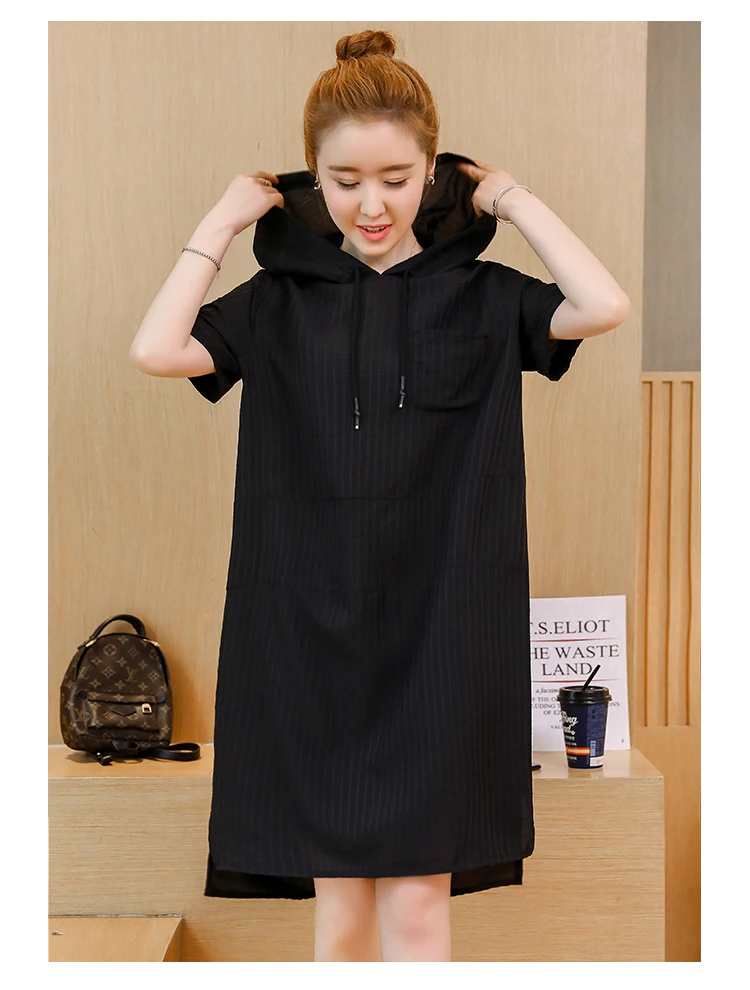 P Ammy Hooded Dresses Women Summer Plus Size Short Sleeves Jumper Dress Ladies Hoodies Casual Solid Loose Tunic Vestidos
P Ammy Hooded Dresses Women Summer Plus Size Short Sleeves Jumper Dress Ladies Hoodies Casual Solid Loose Tunic Vestidos