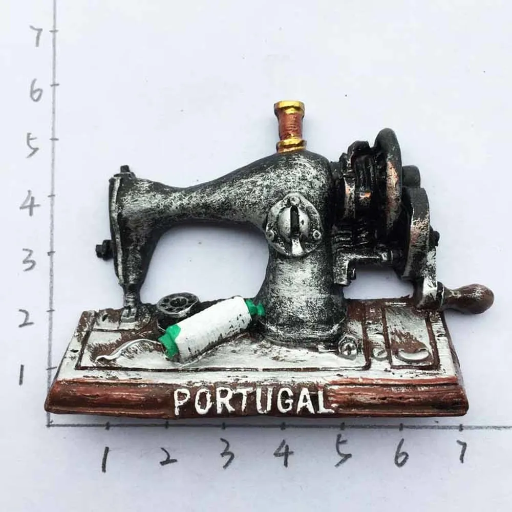 Portugal Humanities Souvenirs Retro Hand-cranked Sewing Machine Fridge Magnets Souvenir Refrigerator Magnetic Sticker Decor
Portugal Humanities Souvenirs Retro Hand-cranked Sewing Machine Fridge Magnets Souvenir Refrigerator Magnetic Sticker Decor