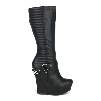 Onlymaker Women's Fashion High Wedge Heel Fashion Knee High Boots Handmade for Wedding Party Dress Shoes
Onlymaker Women's Fashion High Wedge Heel Fashion Knee High Boots Handmade for Wedding Party Dress Shoes