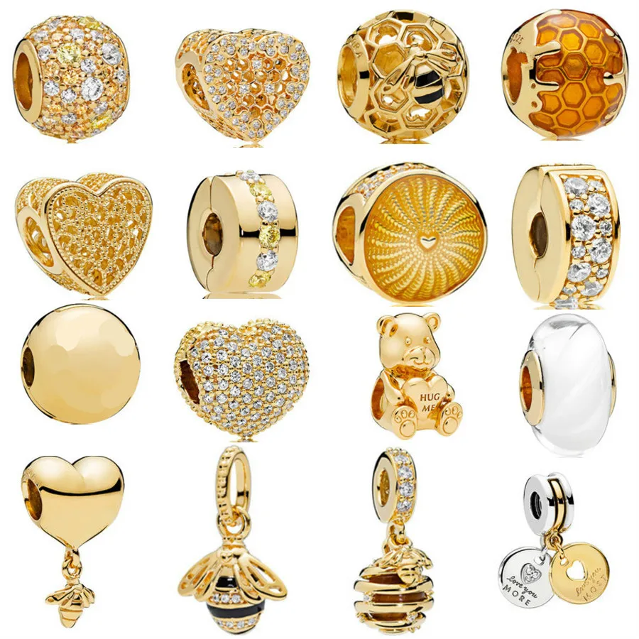 Gold Color Shine More And Most Love Sweet As Honey Queen Bee Floral Pendant Charms Fit Pandora Bracelet 925 Sterling Silver Bead
Gold Color Shine More And Most Love Sweet As Honey Queen Bee Floral Pendant Charms Fit Pandora Bracelet 925 Sterling Silver Bead
