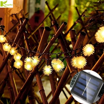 Solar Lamps 5M/7.5M 20/50 LED Fairy Lights Snowball Garland Waterproof Outdoor String Lights for Christmas Garden Decoroation
Solar Lamps 5M/7.5M 20/50 LED Fairy Lights Snowball Garland Waterproof Outdoor String Lights for Christmas Garden Decoroation
