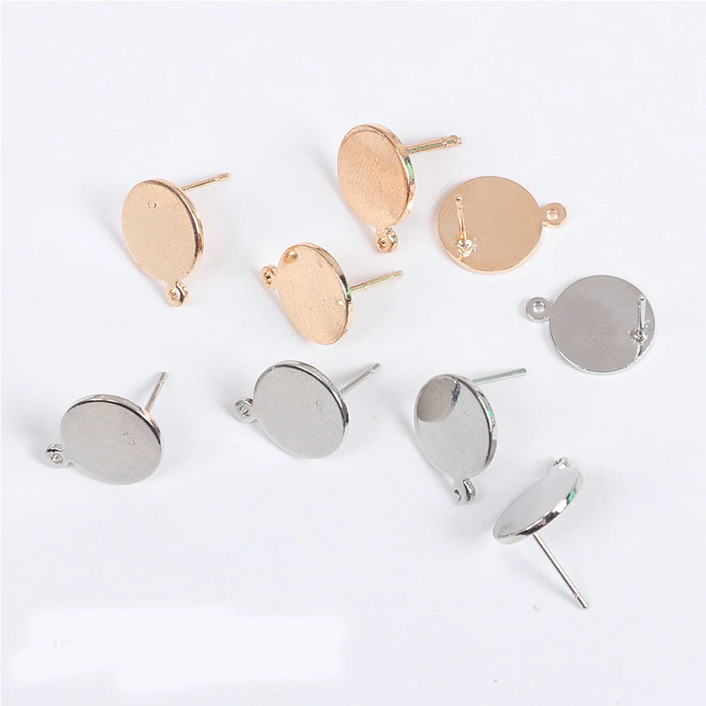 10PCS 12MM Gold Plated Earring Stud with Hole High Quality Jewelry Hand Made For Earring DIY Earring Accessories
10PCS 12MM Gold Plated Earring Stud with Hole High Quality Jewelry Hand Made For Earring DIY Earring Accessories
