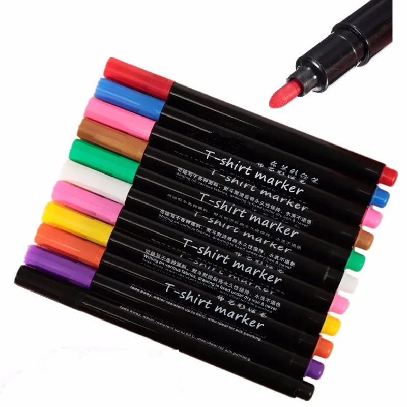 T Shirt Textile Marker Graffiti Permanent Fabric Decoration Pen DIY Multicolor Personality Tools for Patchwork Craft Art Marker
T Shirt Textile Marker Graffiti Permanent Fabric Decoration Pen DIY Multicolor Personality Tools for Patchwork Craft Art Marker