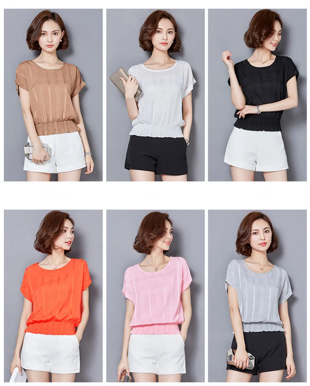 White High Waist All Match Blouse shirt For Women 2018 Summer Short Batwing Sleeve Loose Women Blouse Top Linen O-neck Blusas (1)