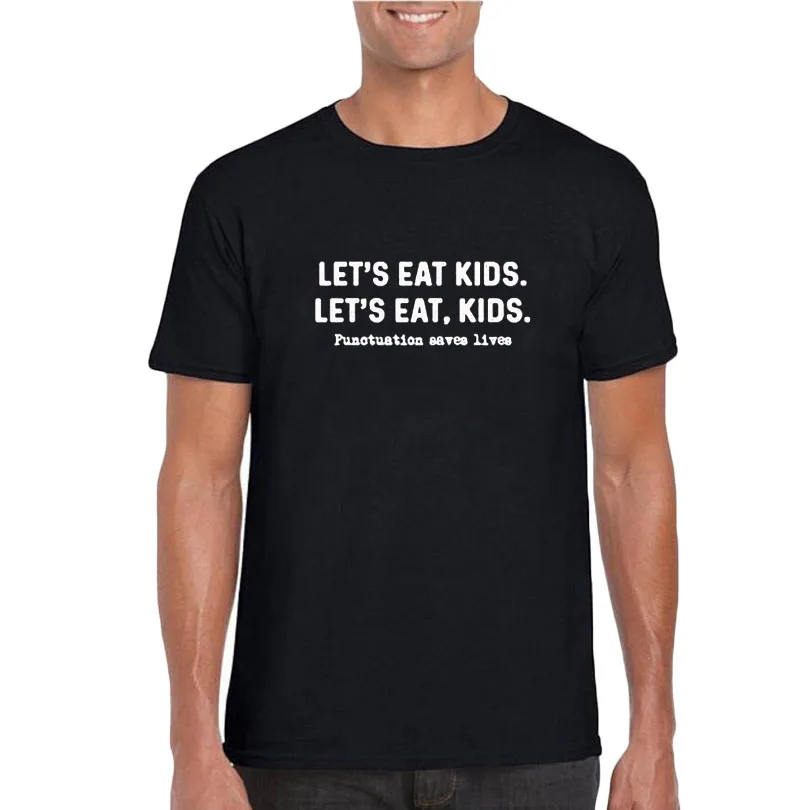 Punctuation Saves Lives T-shirt Men Black White Streetwear Men Hip Hop T Shirt Crewneck Cotton Summer New Men Clothes 2018
Punctuation Saves Lives T-shirt Men Black White Streetwear Men Hip Hop T Shirt Crewneck Cotton Summer New Men Clothes 2018