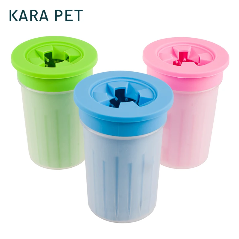 

2018 Upgraded New Pet Paw Washer Cup Dog Foot Wash Tools Soft Gentle Silicone Bristles Pet Brush Quickly Clean Paws Muddy Feet