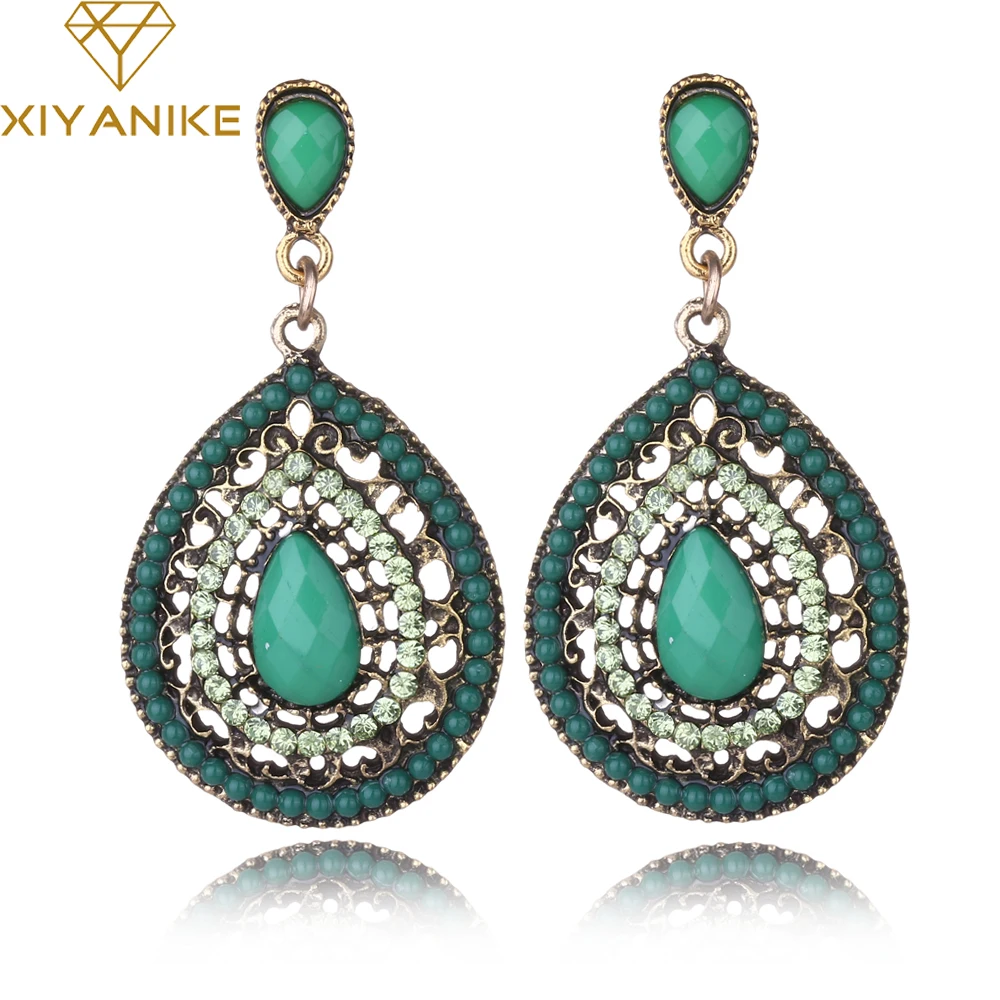 Female Luxury Fashion Wedding party Charm jewelry Vintage Bohemian Resin Beads Heart Pendant Drop Earrings For Women XY-E905
Female Luxury Fashion Wedding party Charm jewelry Vintage Bohemian Resin Beads Heart Pendant Drop Earrings For Women XY-E905