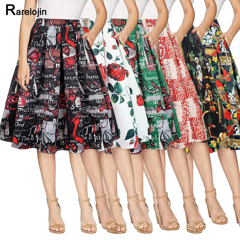 Summer skirt 2019 new european american fashion printing high waist wild A word pleated skirt femme short skirt women's clothes
Summer skirt 2019 new european american fashion printing high waist wild A word pleated skirt femme short skirt women's clothes