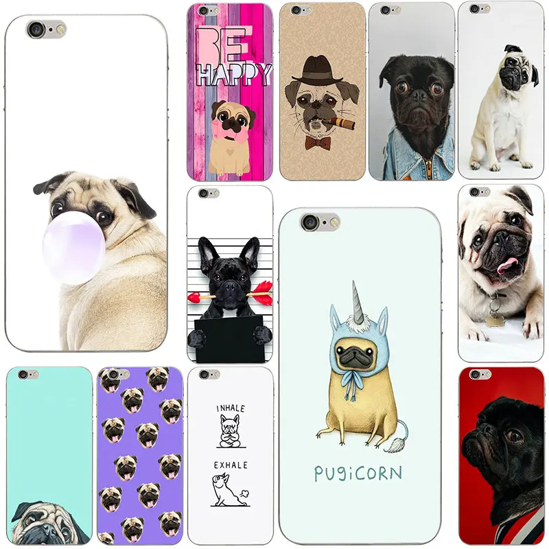 Soft TPU Silicone Mobile Phone Cases for Apple iPhone 8 7 6 6S Plus X XR XS Max 10 5 5S SE 5C 4 4S Cartoon Cute Dressing Pug Dog
Soft TPU Silicone Mobile Phone Cases for Apple iPhone 8 7 6 6S Plus X XR XS Max 10 5 5S SE 5C 4 4S Cartoon Cute Dressing Pug Dog