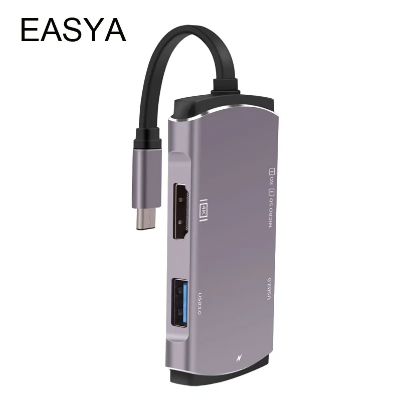 EASYA Wholesale USB C Hub to HDMI Adapter DEX Mode for Samsung Galaxy S8 Note8 with USB Hub 3.0 TF SD Card Slot for Macbook Pro
EASYA Wholesale USB C Hub to HDMI Adapter DEX Mode for Samsung Galaxy S8 Note8 with USB Hub 3.0 TF SD Card Slot for Macbook Pro