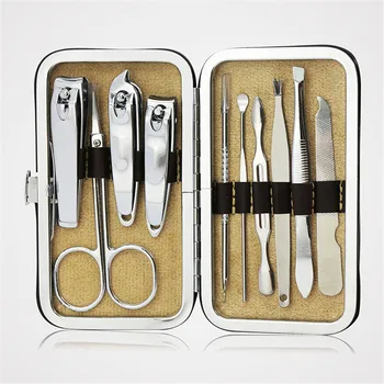 10 Pcs/Set Professional Nail Cuticle Clippers Pedicure Manicure Cleaner Nail Cutter Kit Case Tool Home Essential High Quality
10 Pcs/Set Professional Nail Cuticle Clippers Pedicure Manicure Cleaner Nail Cutter Kit Case Tool Home Essential High Quality