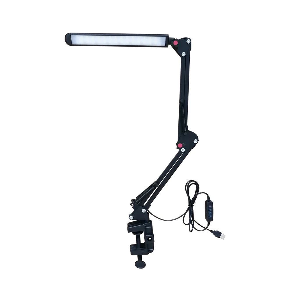 USB Table Lamp 6W Flexible Dimmable LED Desk Lamp Three Color Modes Reading Light with Clip DC5V
USB Table Lamp 6W Flexible Dimmable LED Desk Lamp Three Color Modes Reading Light with Clip DC5V