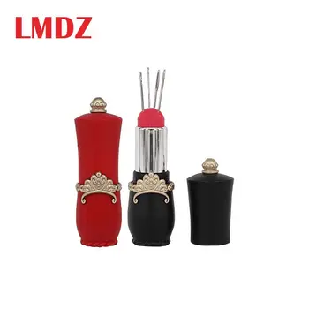 LMDZ 1Pcs Craft Lipstick Shaped Needles Pin Cushion with 5 Sewing Needles Pin cushion Rotatable Needle Holder Sewing Tool
LMDZ 1Pcs Craft Lipstick Shaped Needles Pin Cushion with 5 Sewing Needles Pin cushion Rotatable Needle Holder Sewing Tool
