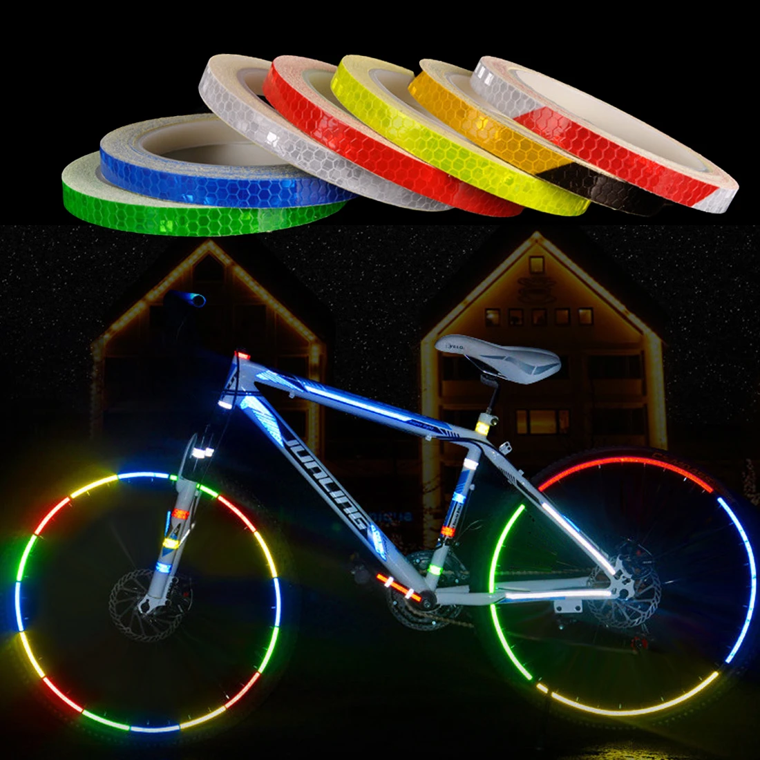 8M Waterproof Fluorescent Cycling MTB Reflective Bicycle Stickers Strip Decal Tape Safety Motorcycle Sticker Bike Accessories
8M Waterproof Fluorescent Cycling MTB Reflective Bicycle Stickers Strip Decal Tape Safety Motorcycle Sticker Bike Accessories