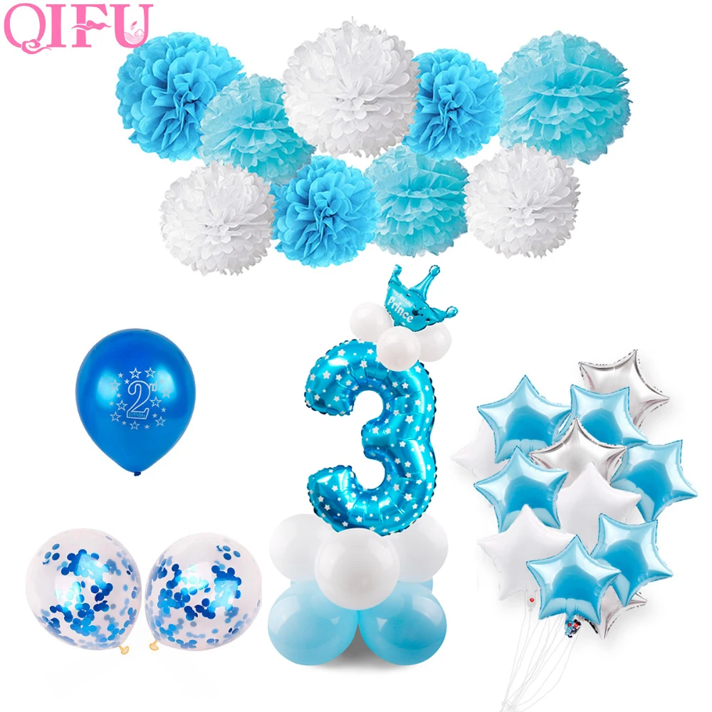 QIFU 3rd Birthday 3 Years Old Blue Boy Number Birthday Balloons Foil Helium Birthday Decoration Party Supplies Pink Girl Party
QIFU 3rd Birthday 3 Years Old Blue Boy Number Birthday Balloons Foil Helium Birthday Decoration Party Supplies Pink Girl Party