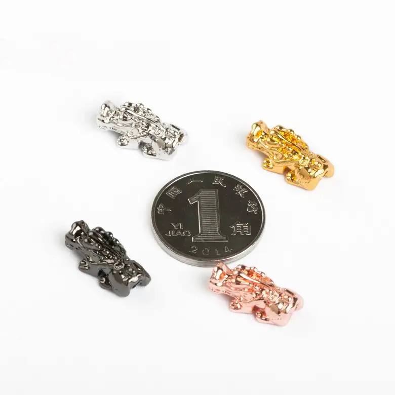 15x8mm 3pcs Gold/Rose gold Pixiu lucky Spacer beads For Bracelet Metal Copper Animal Beads DIY Tibetan Jewelry J2502
15x8mm 3pcs Gold/Rose gold Pixiu lucky Spacer beads For Bracelet Metal Copper Animal Beads DIY Tibetan Jewelry J2502