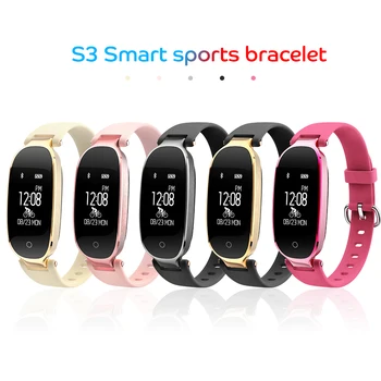 S3 Black White Screen Smart Wristbands Women Watch Fitness Bracelet Heart Rate Monitor Best Gift to Lady girl for IOS Android
S3 Black White Screen Smart Wristbands Women Watch Fitness Bracelet Heart Rate Monitor Best Gift to Lady girl for IOS Android