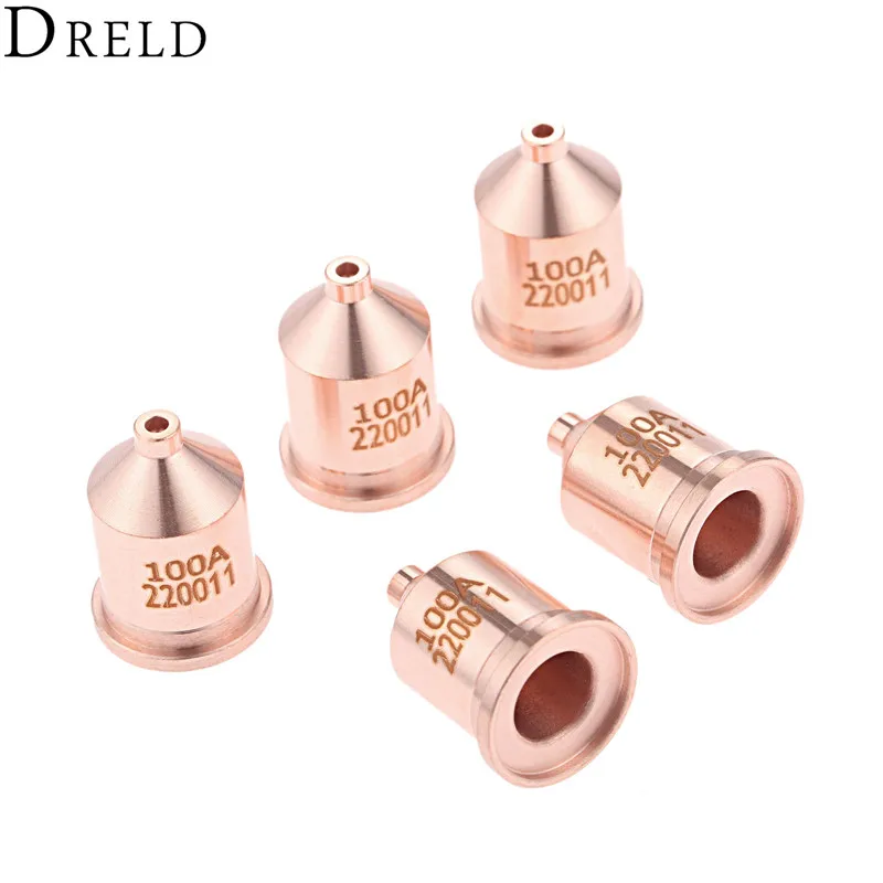 DRELD 5pcs 100A Nozzle 220011 Shielded Processes for Plasma Cutting Consumables Handheld or Mechanized Welding Soldering Torch
DRELD 5pcs 100A Nozzle 220011 Shielded Processes for Plasma Cutting Consumables Handheld or Mechanized Welding Soldering Torch