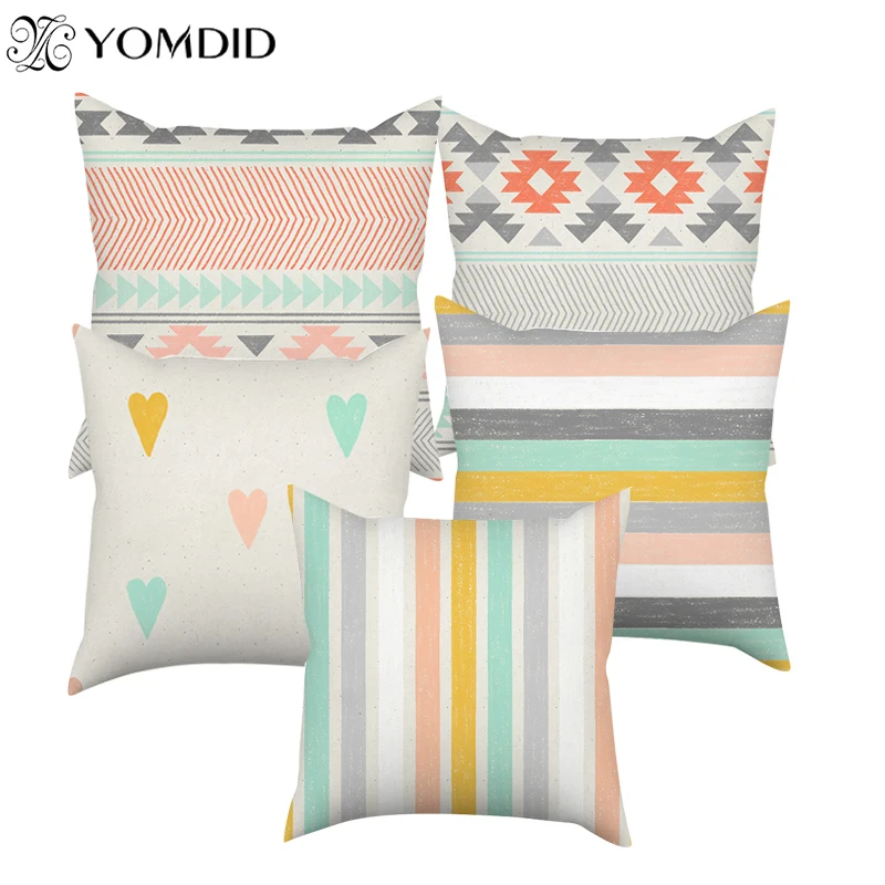 Colorful Decorative Pillowcase Geometric Series Cushion Covers Pillowcase Cushions for Sofa Pillowcover cuscini decorativi
Colorful Decorative Pillowcase Geometric Series Cushion Covers Pillowcase Cushions for Sofa Pillowcover cuscini decorativi