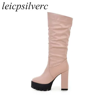 Women Boots Autumn Super High Heels Warm Shoes Pu Mid-calf Motorcycle Boots 2019 New Sexy Fashion Martin Black Blue Pink White
Women Boots Autumn Super High Heels Warm Shoes Pu Mid-calf Motorcycle Boots 2019 New Sexy Fashion Martin Black Blue Pink White