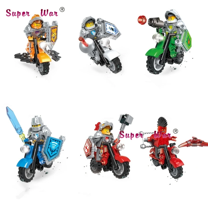 

6pcs star wars super heroes marvel avengers KNIGHTS Motorcycle Mighty Micros building block model bricks toy for children