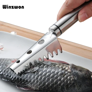 1Pcs Stainless Steel Fishing Knife Fish Scaler Skin Remover Cleaner Fish Scraper Fish Cleaning Tools Kitchen Seafood Tool
1Pcs Stainless Steel Fishing Knife Fish Scaler Skin Remover Cleaner Fish Scraper Fish Cleaning Tools Kitchen Seafood Tool