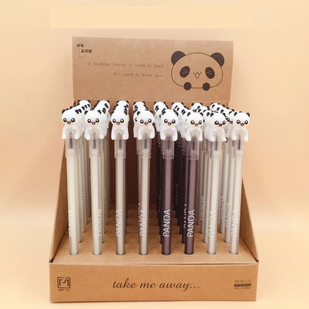 48pcs/pack cartoon panda animal gel pen 0.5mm black ink water ink pen office school creative stationery
48pcs/pack cartoon panda animal gel pen 0.5mm black ink water ink pen office school creative stationery