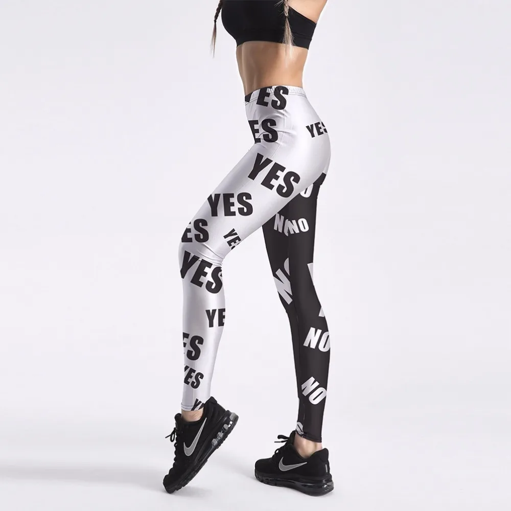 Leggings Hot Women's White&Black sweatpants Letter Yes&No Simple Styles Fashion Lady skinny printed stretch Leggings
Leggings Hot Women's White&Black sweatpants Letter Yes&No Simple Styles Fashion Lady skinny printed stretch Leggings