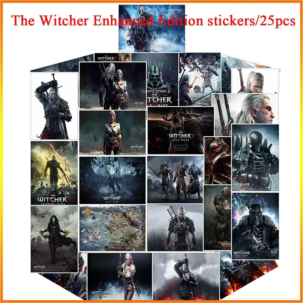 25Pcs The Witcher Enhanced Edition Waterpoof Sunscreen PVC Sticker For Motorcycle Truck Bedroom Trunk Skateboard
25Pcs The Witcher Enhanced Edition Waterpoof Sunscreen PVC Sticker For Motorcycle Truck Bedroom Trunk Skateboard