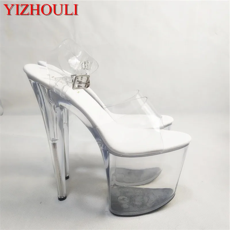 Gold stage 20 cm crystal shoes, transparent super thick waterproof platform decorative platform sandals
Gold stage 20 cm crystal shoes, transparent super thick waterproof platform decorative platform sandals