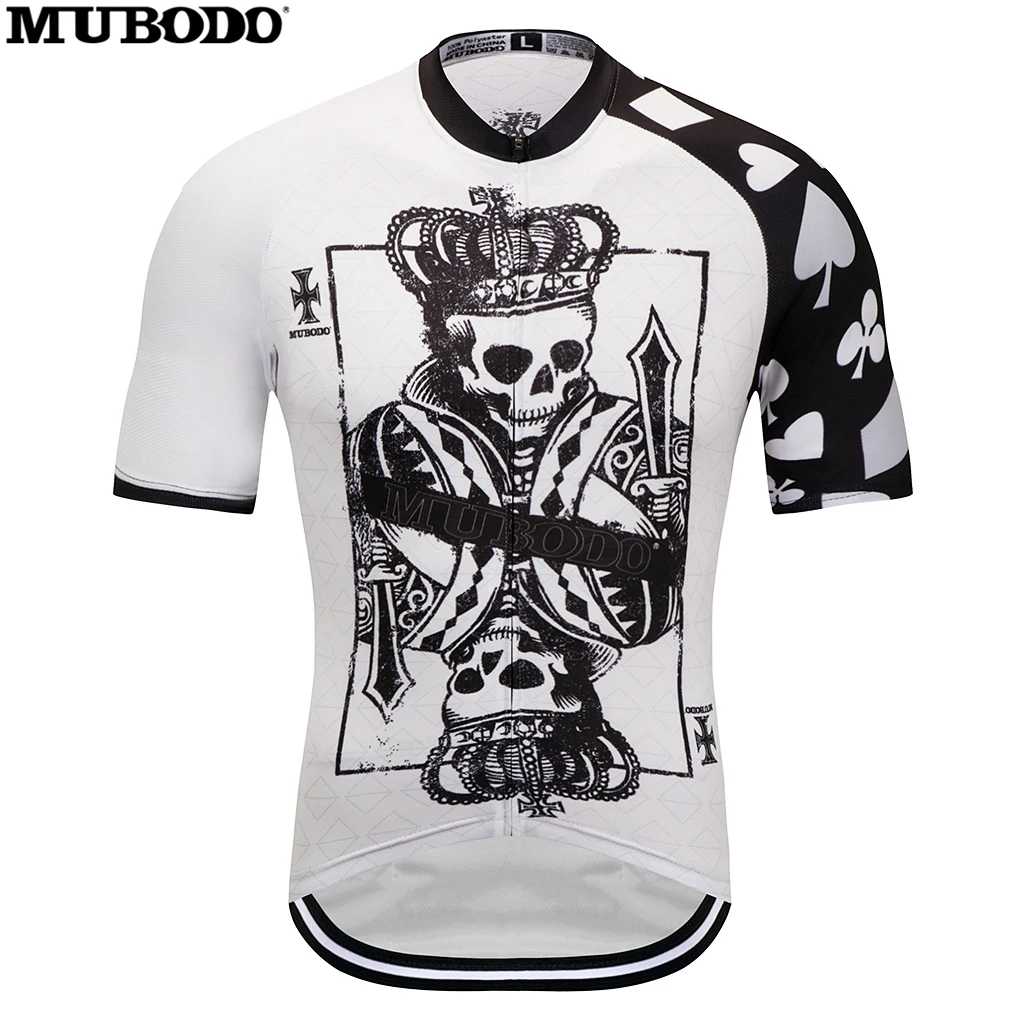 2018 MUBODO poker mens white black short jerseys big ghost bike clothing Outdoors Quick dry Racing MTB Bicycle Clothes Uniform
2018 MUBODO poker mens white black short jerseys big ghost bike clothing Outdoors Quick dry Racing MTB Bicycle Clothes Uniform