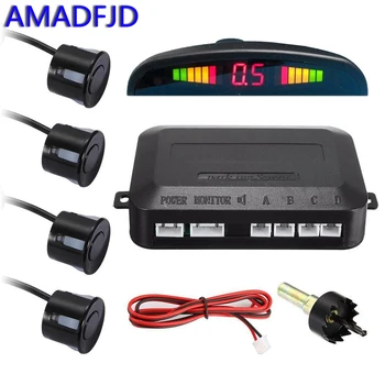 AMADFJD Car Auto LED Parking Sensor Kit with 4 Sensor Reverse Backup Car Parking Radar Monitor Detector System Display Backlight
AMADFJD Car Auto LED Parking Sensor Kit with 4 Sensor Reverse Backup Car Parking Radar Monitor Detector System Display Backlight