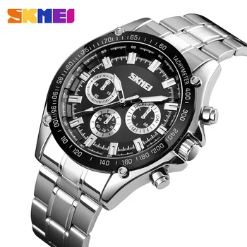 SKMEI Mens Watches Top Brand Luxury Quartz Sport Watch Men 30m Waterproof Stainless Steel Men Wristwatch Clock Relogio Masculino
SKMEI Mens Watches Top Brand Luxury Quartz Sport Watch Men 30m Waterproof Stainless Steel Men Wristwatch Clock Relogio Masculino