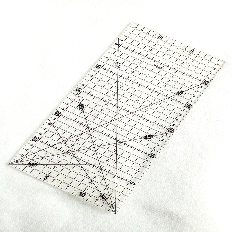 1 Pc 30 * 15 Cm Patchwork Ruler Quilting Tools Acrylic Transparent Ruler Scale School Supplies
1 Pc 30 * 15 Cm Patchwork Ruler Quilting Tools Acrylic Transparent Ruler Scale School Supplies