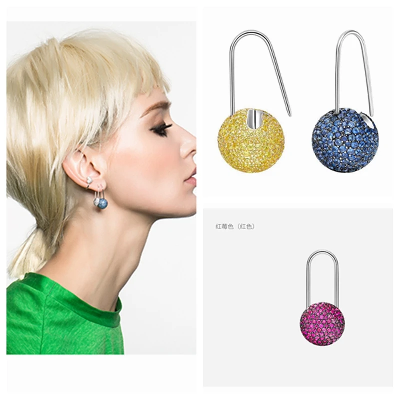 One Piece Zircon 925 Sterling Silver Fruit Candy HE Stud Earring 3D Candy Bling Crystal Childhood Women Wedding Jewelry
One Piece Zircon 925 Sterling Silver Fruit Candy HE Stud Earring 3D Candy Bling Crystal Childhood Women Wedding Jewelry